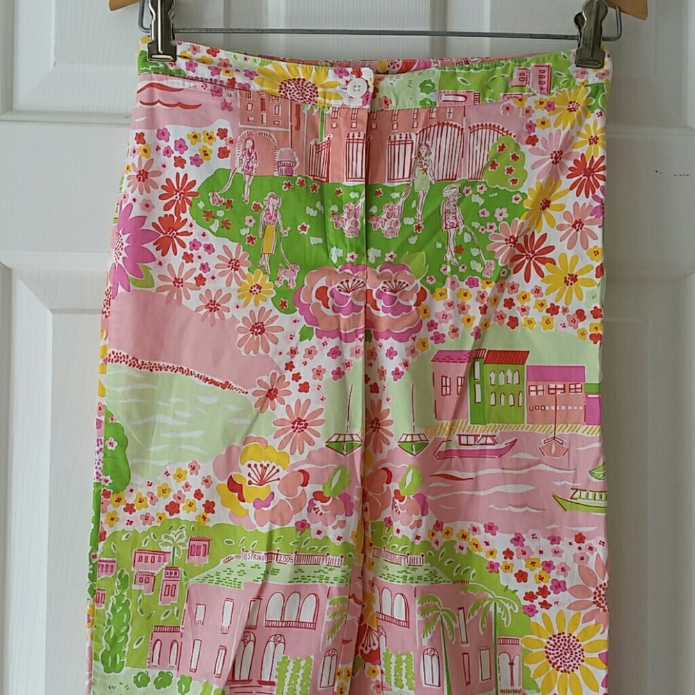 Lilly Pulitzer Multi Mediterranean Print Ankle Co… - image 3